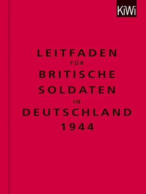 cover image of Leitfaden für britische Soldaten in Deutschland 1944
